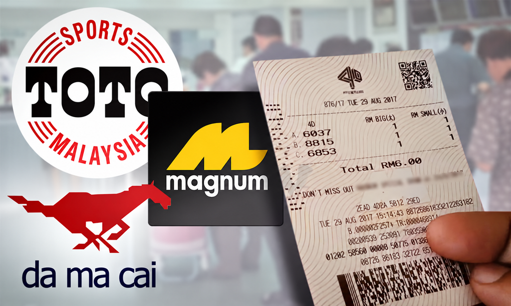 4D Malaysia Sports Toto Magnum Da Ma Cai lottery ticket